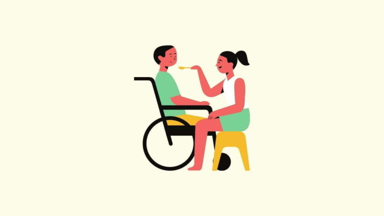 Friend sick on a wheelchair