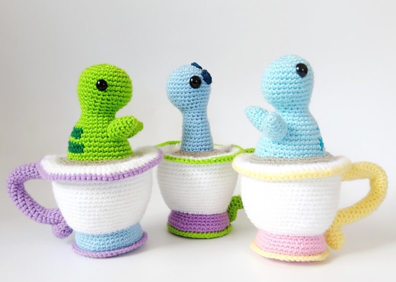 Free Amigurumi Dinosaur Pattern 11