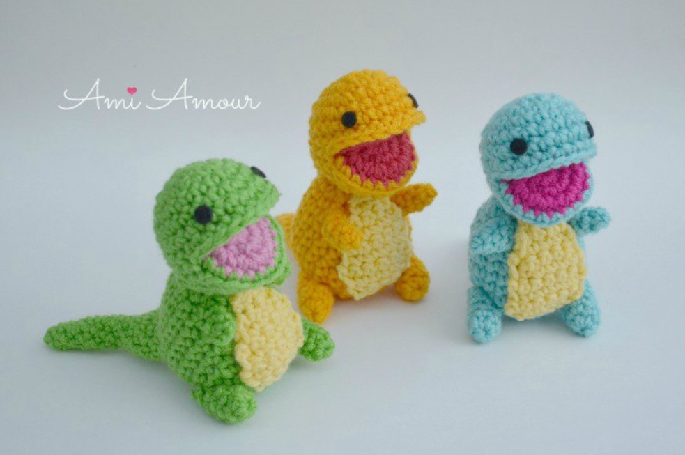 Free Amigurumi Dinosaur Pattern 3