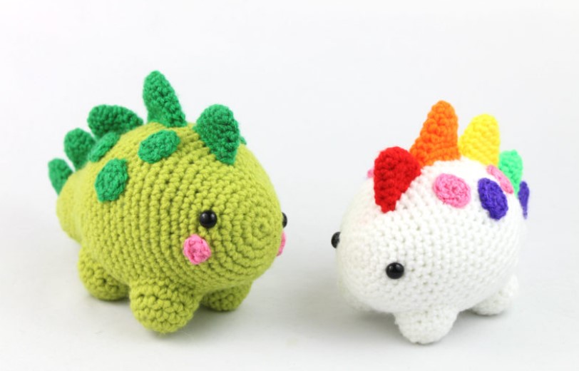 15 Free Amigurumi Dino Pattern for Any Skill Level – Free Amigurumi Dinosaur Pattern 4 Free Amigurumi Dinosaur Pattern 4