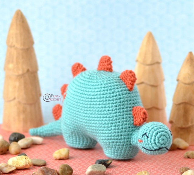 Free Amigurumi Dinosaur Pattern 6