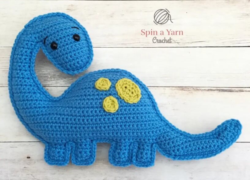 15 Free Amigurumi Dino Pattern for Any Skill Level – Free Amigurumi Dinosaur Pattern 8 Free Amigurumi Dinosaur Pattern 8