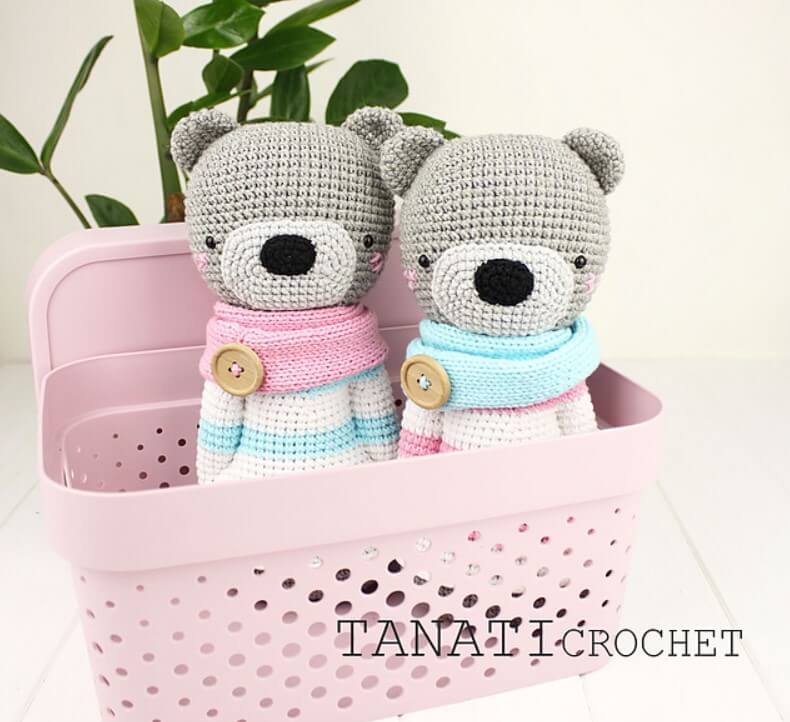Cute Twin Bear Amigurumi
