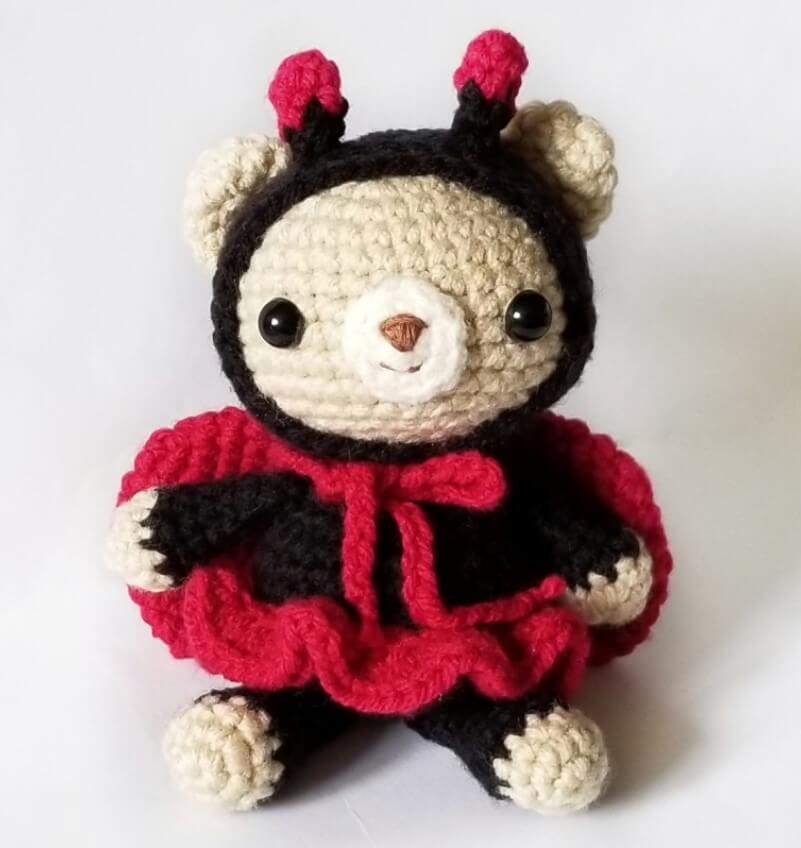 Ladybug Bear Amigurumi