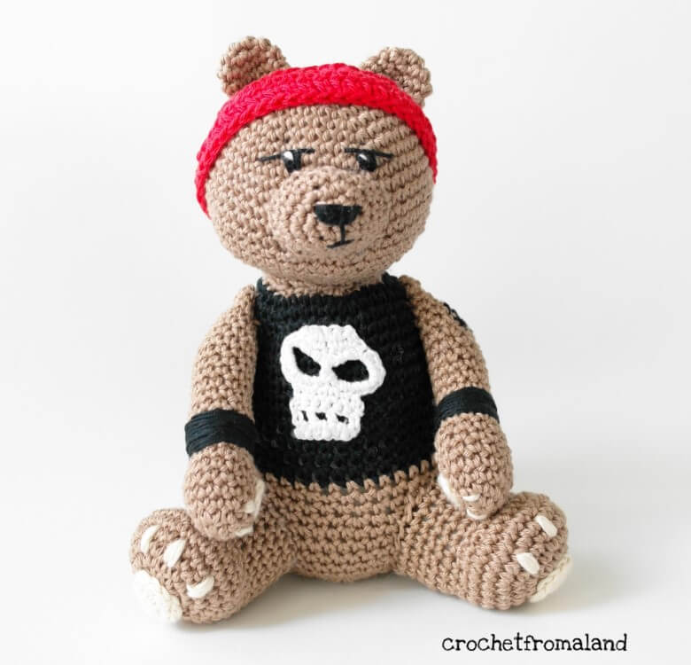 Punk Teddy Bear Amigurumi